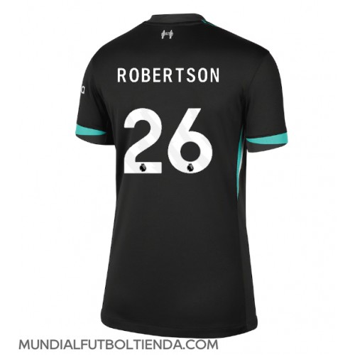 Camiseta Liverpool Andrew Robertson #26 Segunda Equipación Replica 2024-25 para mujer mangas cortas